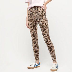 J Crew 7/8 high-rise leggings in leopard